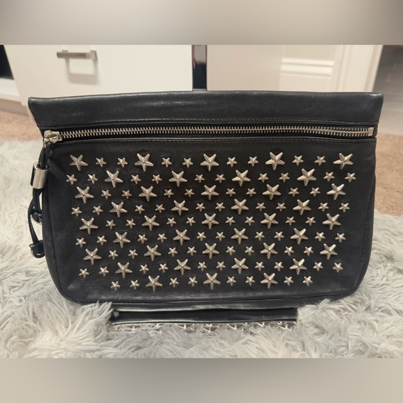 Handbags - Jimmy Choo studded star pouch.